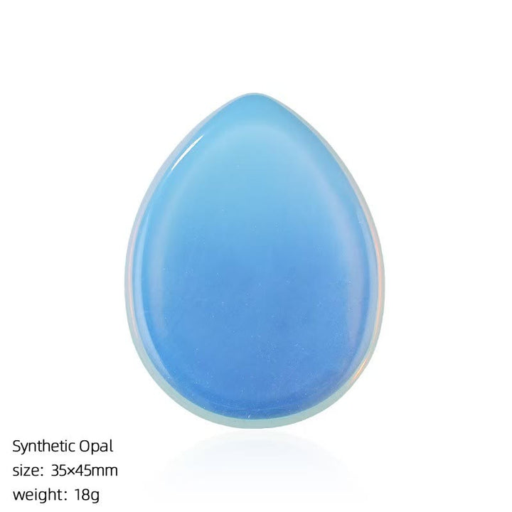 FREE Today: Natural Crystal Worry Stone Bulk Healing Crystals for Anxiety Relief - Opalite - Teardrop - image 61