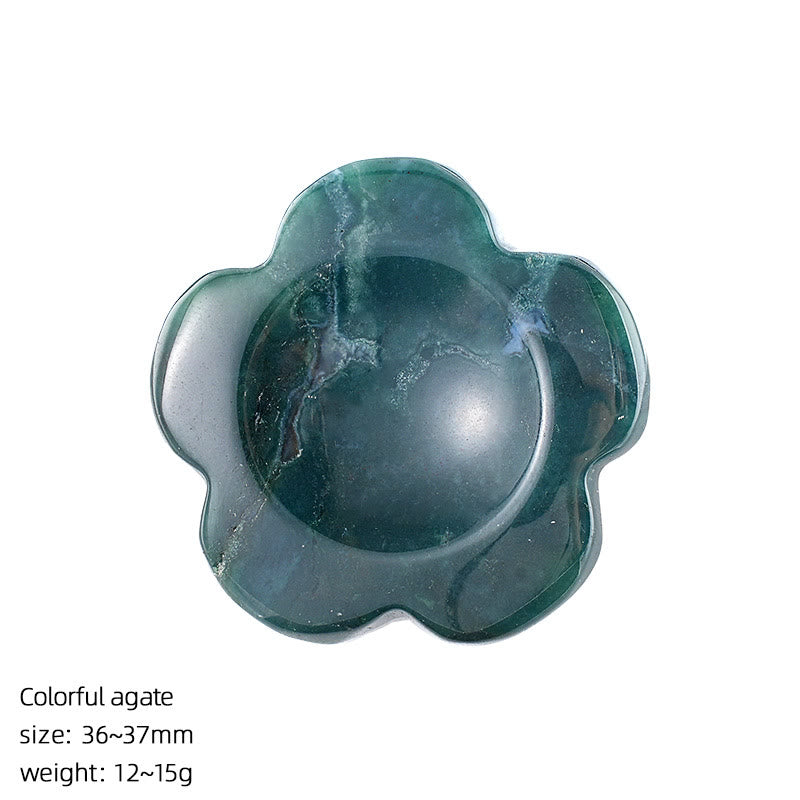FREE Today: Natural Crystal Worry Stone Bulk Healing Crystals for Anxiety Relief - India Agate - Flower - image 68