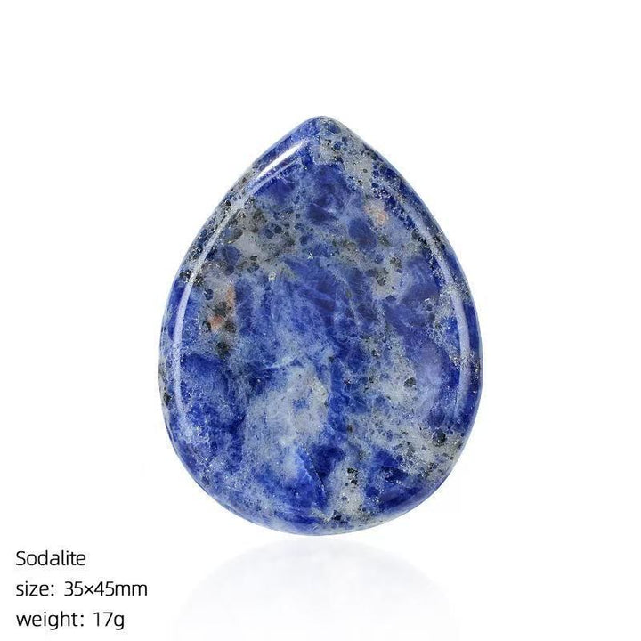 FREE Today: Natural Crystal Worry Stone Bulk Healing Crystals for Anxiety Relief - Sodalite - Teardrop - image 78