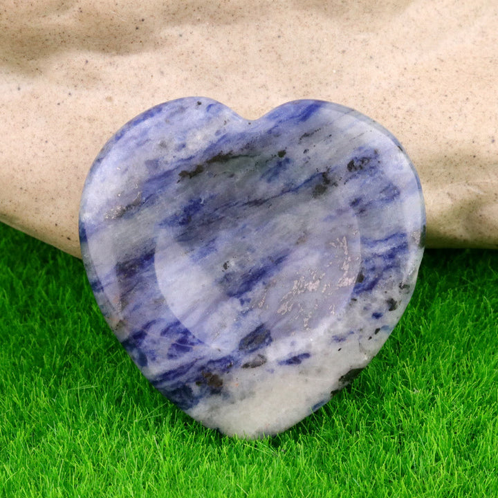 FREE Today: Natural Crystal Worry Stone Bulk Healing Crystals for Anxiety Relief - Sodalite - Heart - image 80