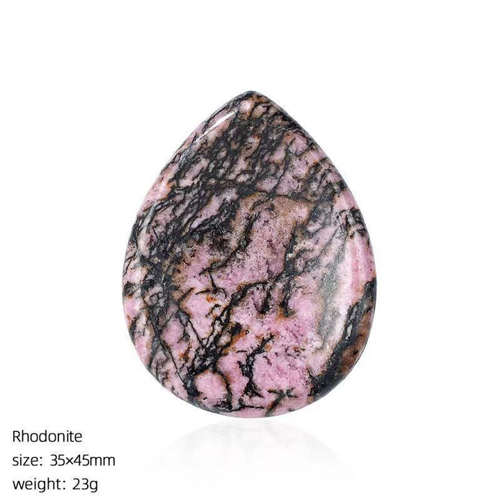 FREE Today: Natural Crystal Worry Stone Bulk Healing Crystals for Anxiety Relief - Rhodonite - Oval - image 86