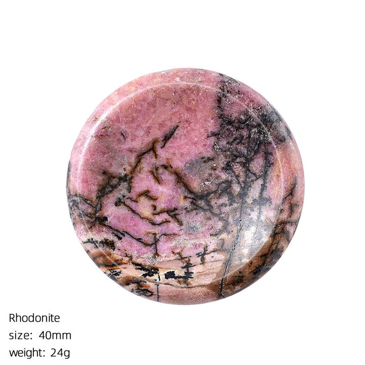 FREE Today: Natural Crystal Worry Stone Bulk Healing Crystals for Anxiety Relief - Rhodonite - Round - image 85