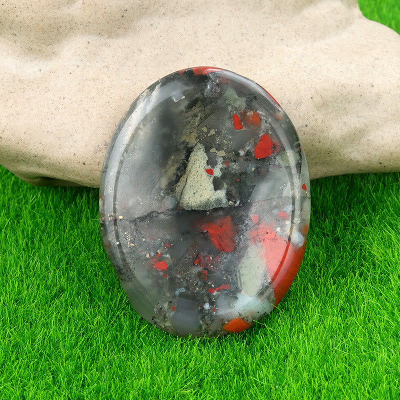FREE Today: Natural Crystal Worry Stone Bulk Healing Crystals for Anxiety Relief - Dragon Blood Stone - Round - image 101