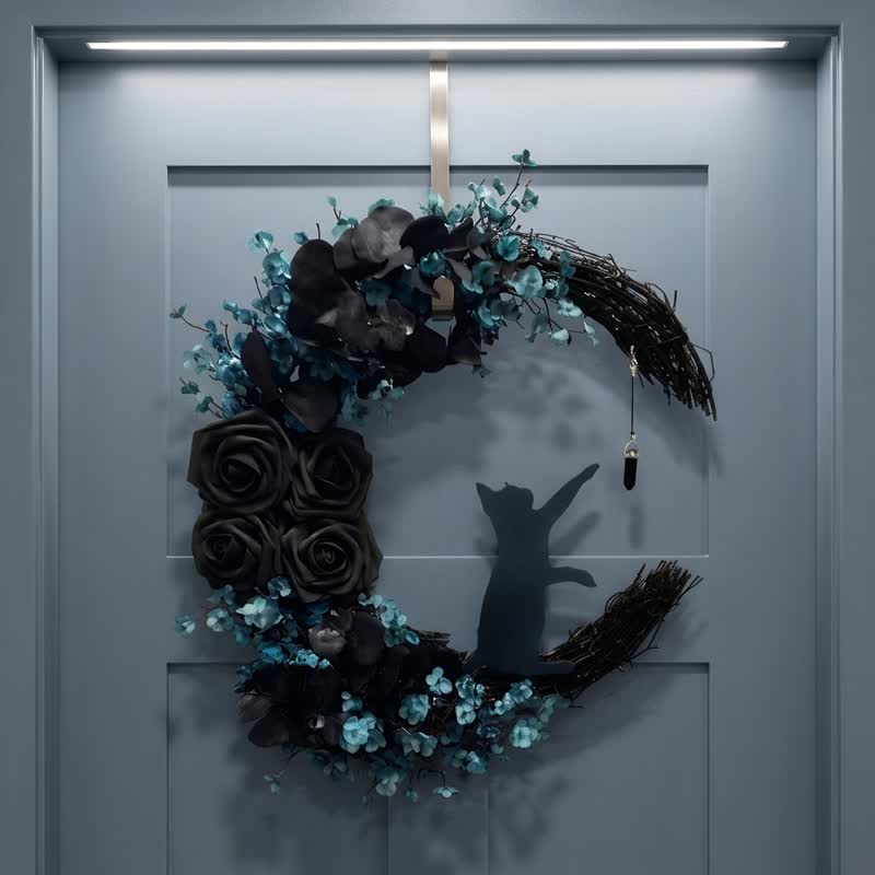Olivenorma Straw Foam Silk Flower Mystical Protection Symbol Door Decoration - image 1