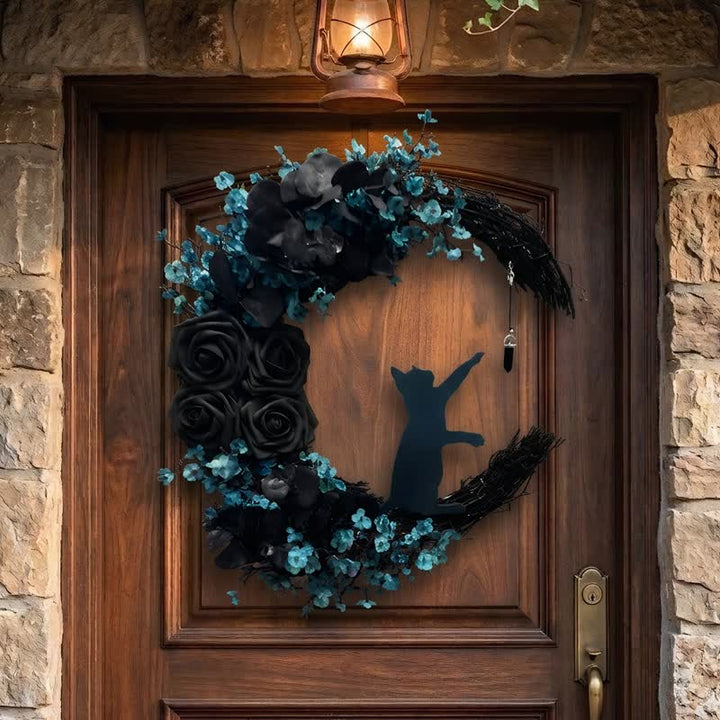 Olivenorma Straw Foam Silk Flower Mystical Protection Symbol Door Decoration - image 3
