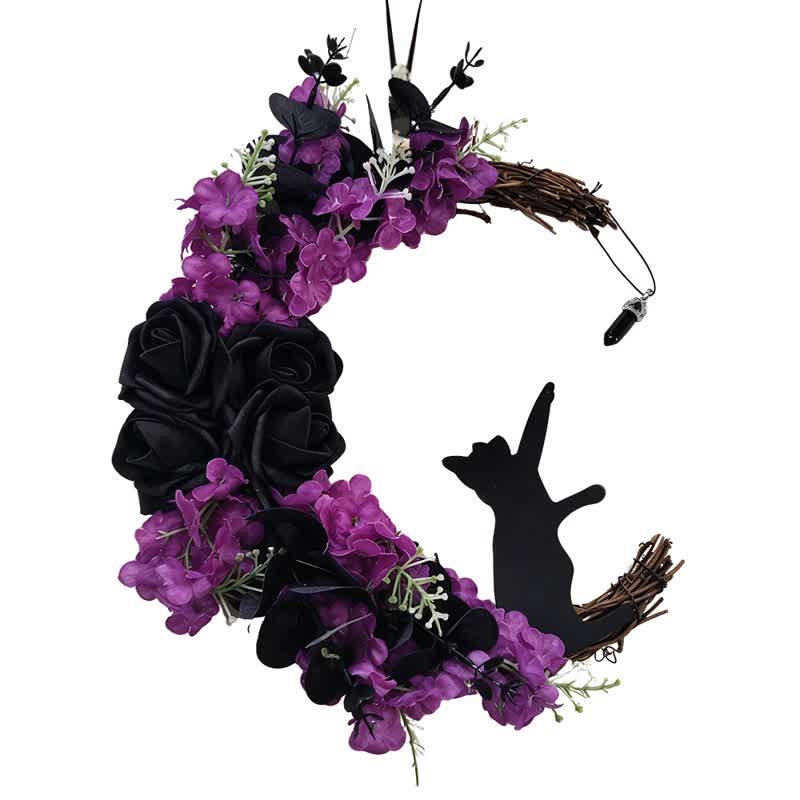 Olivenorma Plastic Fabric Dried Twigs Wood Cutout Gothic Protection Symbol Door Decoration - image 7