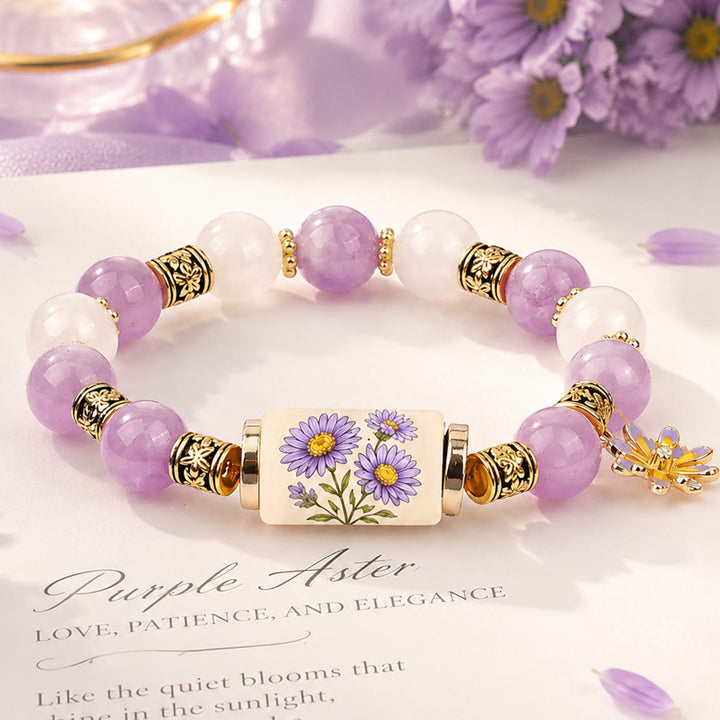 FREE Today: Handmade Bohemian Natural Stone Birth Flower Beaded Bracelet for Women - image 15