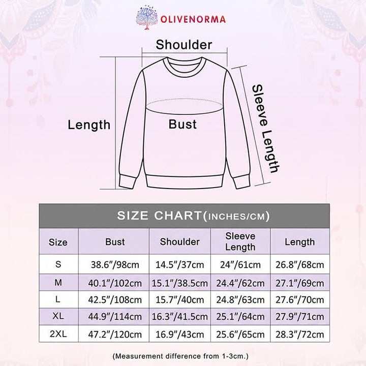 Olivenorma Soft Cotton Blend I'm Just Here For Savasana Lotus Print Women's Long Sleeve Shirt - image 33