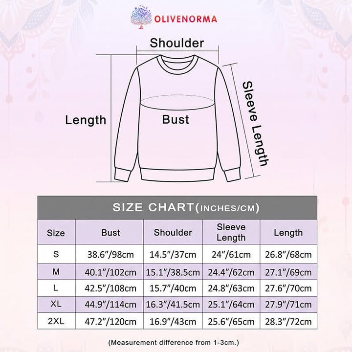 Olivenorma Cotton Blend Lotus Skeleton Art Print Women's Long Sleeve Shirt - image 33