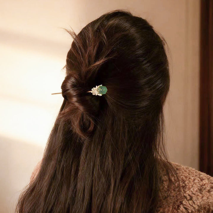 FREE Today: Natural Fluorite Crystal Hair Wand for Manifestation Hairpin - image 3
