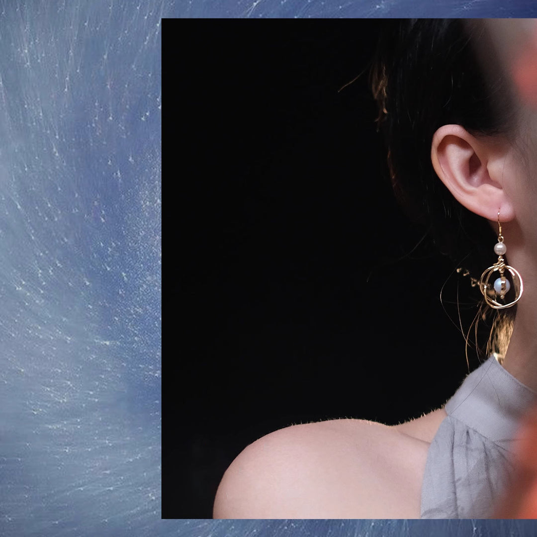 FREE Today: Celestial Planet Universe Asymmetric Solar System Planet Earrings - image 3