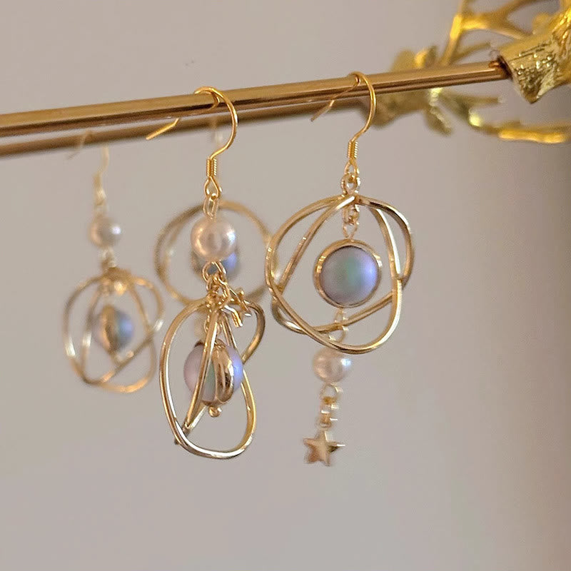 FREE Today: Celestial Planet Universe Asymmetric Solar System Planet Earrings - image 2