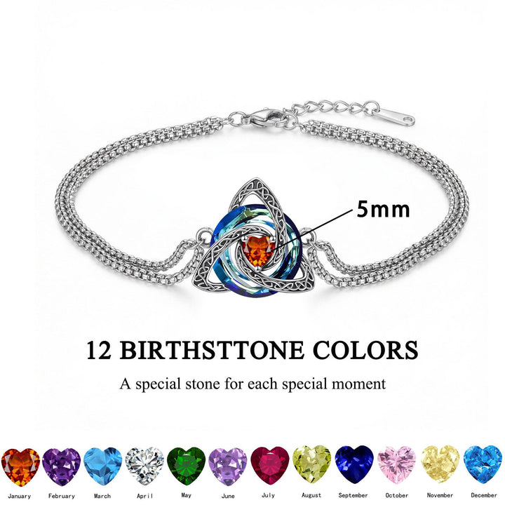 FREE Today: Triquetra Pendant Guardian Amulet Celtic Birthstone Necklace Witchy Jewelry - image 22