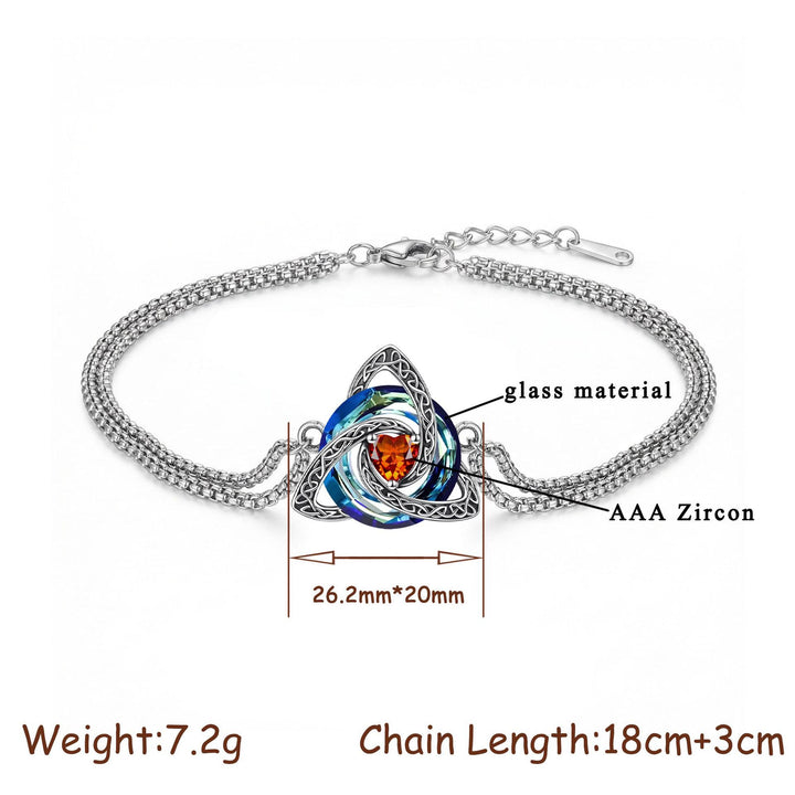 FREE Today: Triquetra Pendant Guardian Amulet Celtic Birthstone Necklace Witchy Jewelry - image 35