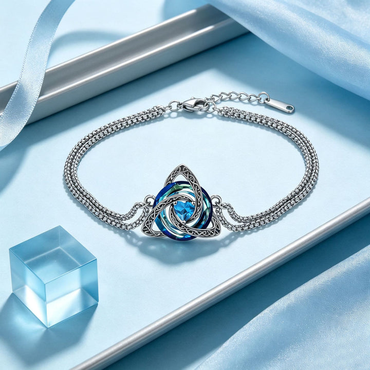 FREE Today: Triquetra Pendant Guardian Amulet Celtic Birthstone Necklace Witchy Jewelry - image 25