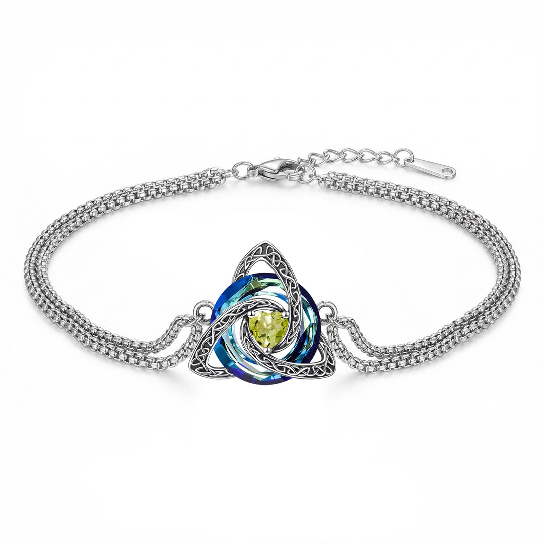 FREE Today: Triquetra Pendant Guardian Amulet Celtic Birthstone Necklace Witchy Jewelry - Bracelet - November - image 33
