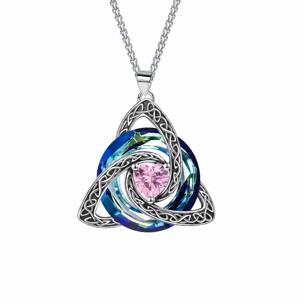 FREE Today: Triquetra Pendant Guardian Amulet Celtic Birthstone Necklace Witchy Jewelry - Necklace - October - image 10