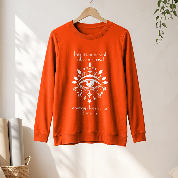 Olivenorma Soft Blend All Seeing Eye Intuition Quote Print Women's Long Sleeve Shirt - image 28