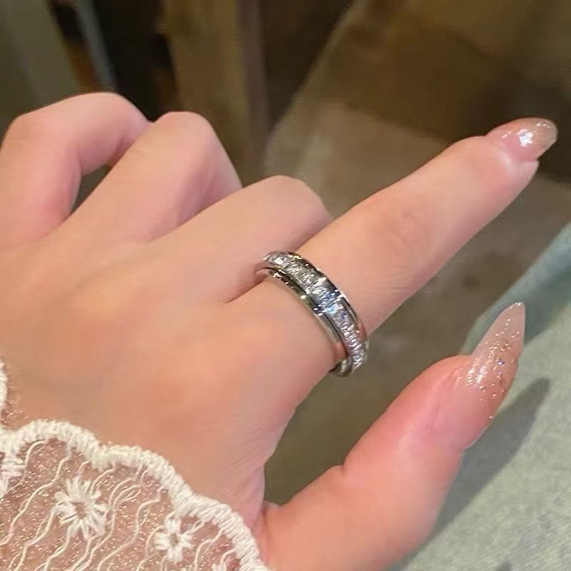 FREE Today: 1Pcs Shiny Relieve Anxiety Spinner Ring Titanium Steel - image 3