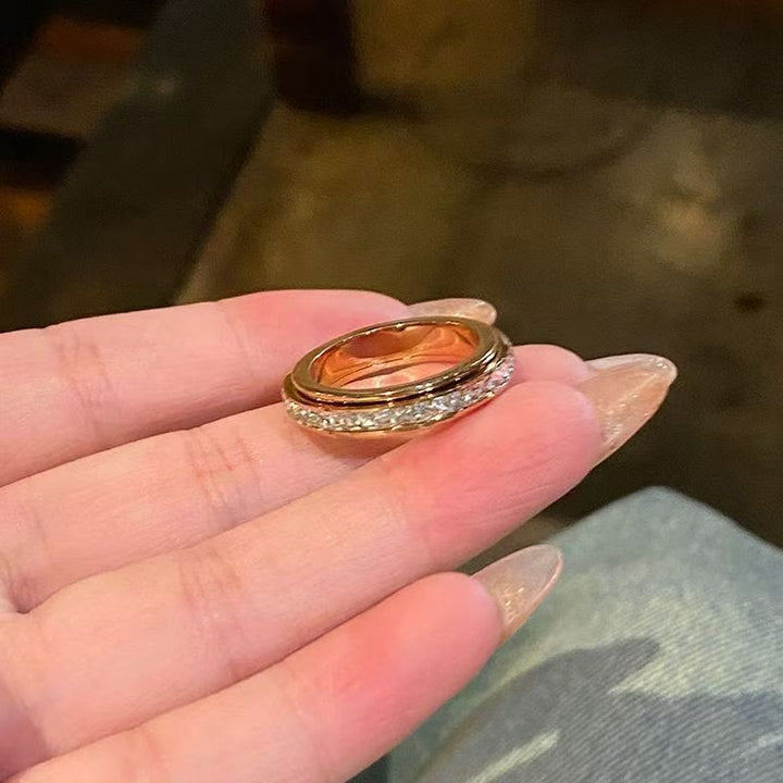 FREE Today: 1Pcs Shiny Relieve Anxiety Spinner Ring Titanium Steel - image 15