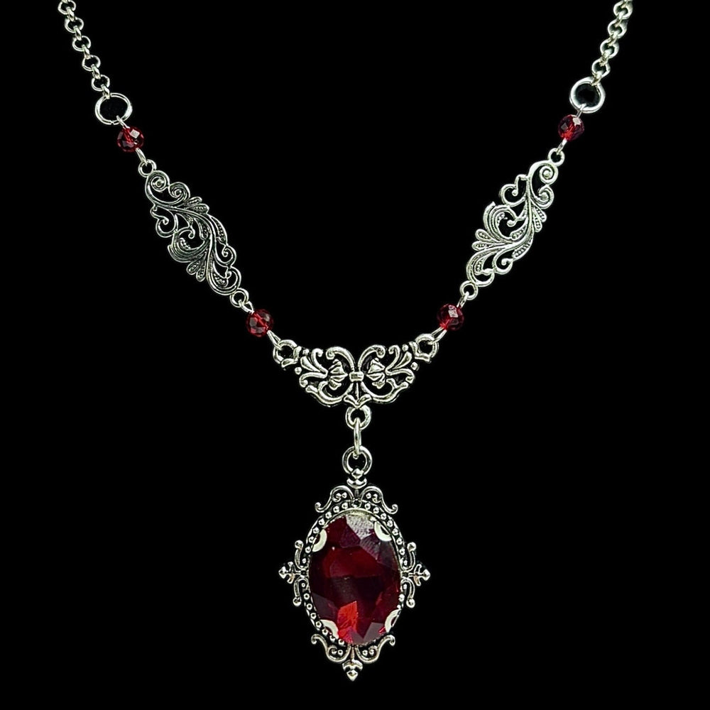 FREE Today: Victorian Gothic Rose Choker Antique Silver Filigree Witch Vampire Necklace - image 1