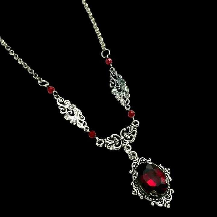 FREE Today: Victorian Gothic Rose Choker Antique Silver Filigree Witch Vampire Necklace - image 2