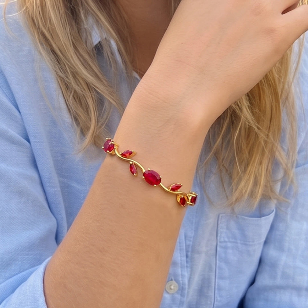FREE Today: Romantic Tulip Bracelet Multicolor Floral Crystal - image 18