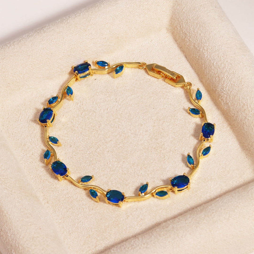 FREE Today: Romantic Tulip Bracelet Multicolor Floral Crystal - Royal Blue - Golden - image 53
