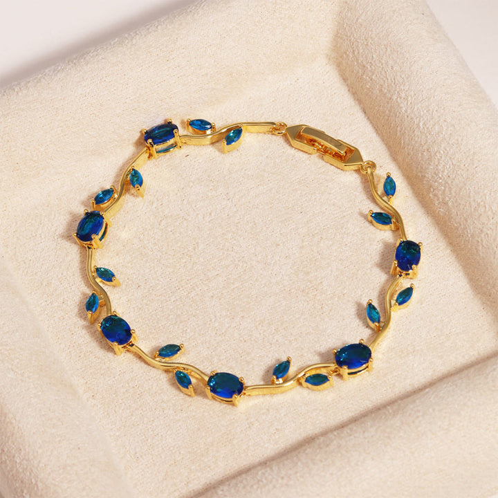 FREE Today: Romantic Tulip Bracelet Multicolor Floral Crystal - Royal Blue - Golden - image 53