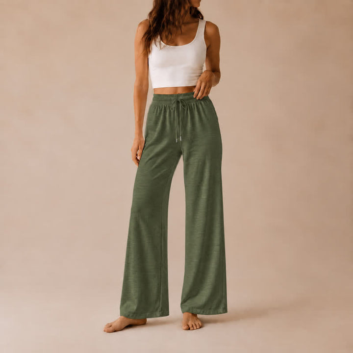 Olivenorma Women Casual Loose Polyester Straight Leg Sweatpants - image 3