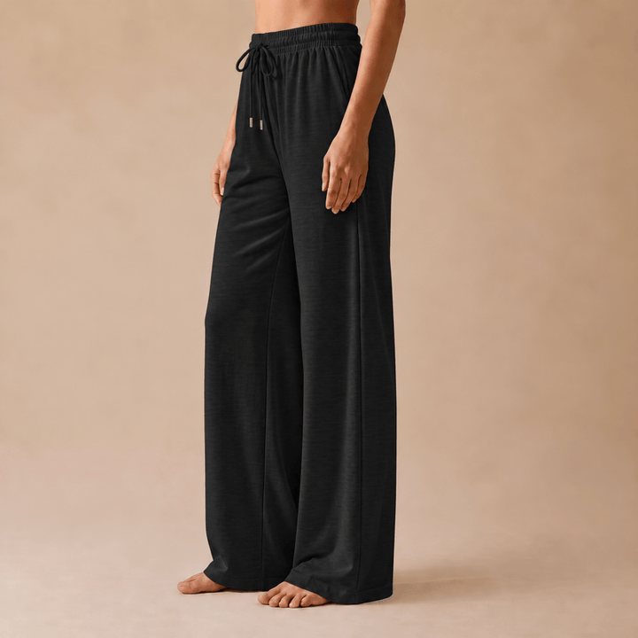 Olivenorma Women Casual Loose Polyester Straight Leg Sweatpants - Black - 4XL - image 20