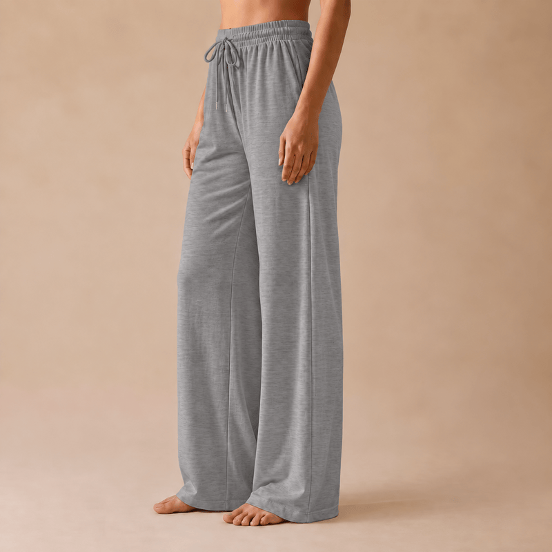 Olivenorma Women Casual Loose Polyester Straight Leg Sweatpants - Grey - 4XL - image 30