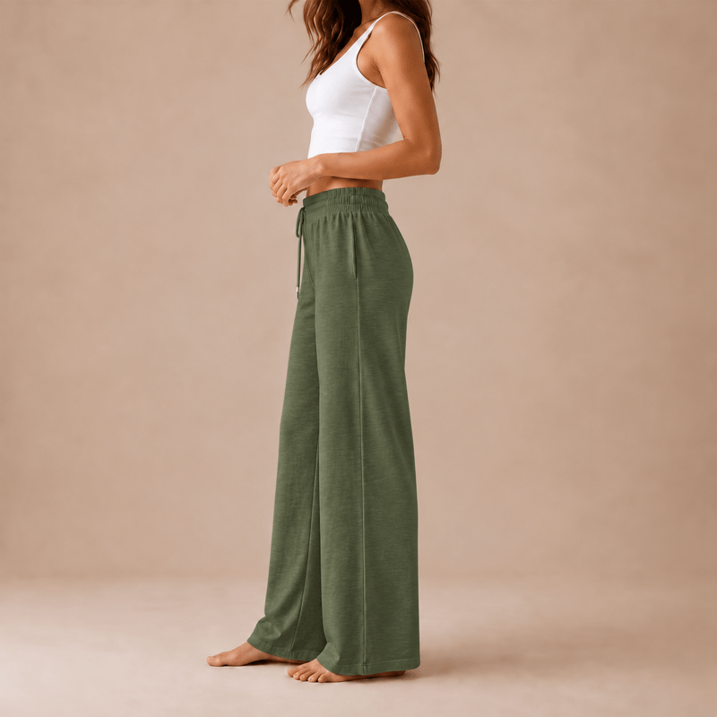 Olivenorma Women Casual Loose Polyester Straight Leg Sweatpants - image 4