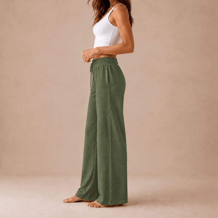 Olivenorma Women Casual Loose Polyester Straight Leg Sweatpants - image 4