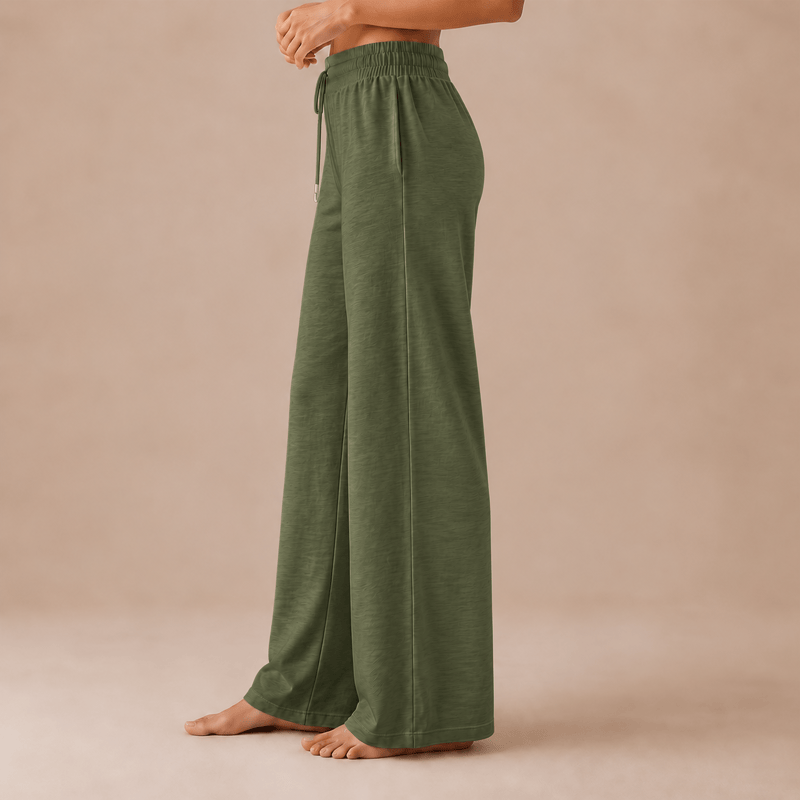 Olivenorma Women Casual Loose Polyester Straight Leg Sweatpants - image 1