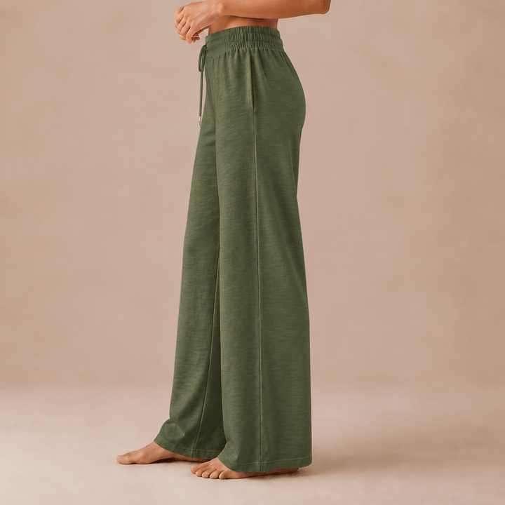 Olivenorma Women Casual Loose Polyester Straight Leg Sweatpants - image 1