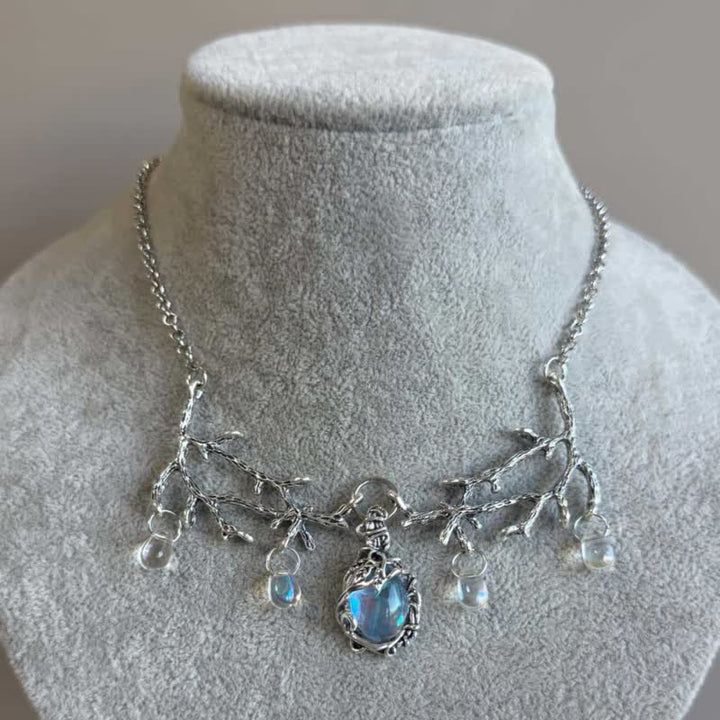 Olivenorma Whimsigoth Twig Cluster Moonstone Necklace - image 3