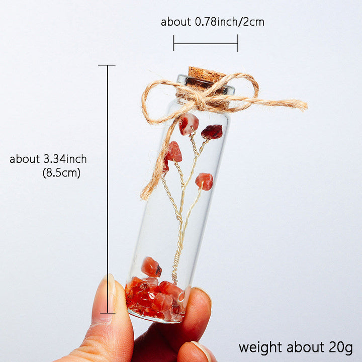 Olivenorma Chakra Crystal Crushed Stone Glass Bottle Decoration - image 2