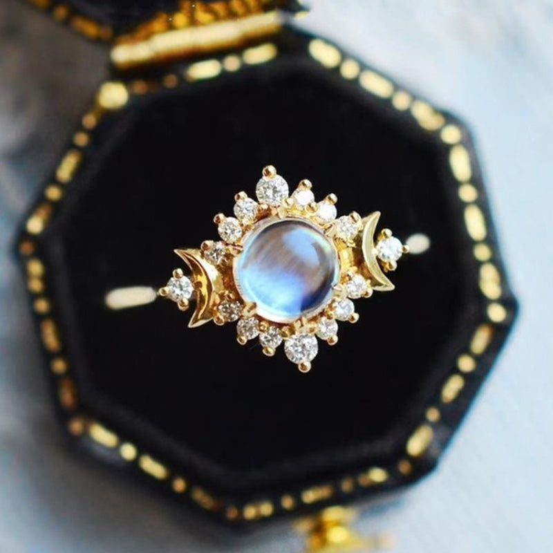 Moonstone My Sun and Stars Ring - image 0