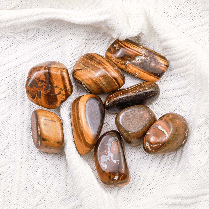Olivenorma Tiger Eye Natural Tumbled Stone Set - image 3