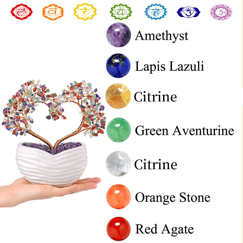 Olivenorma Chakra Natural Crystal Stone Feng Shui Tree - image 1