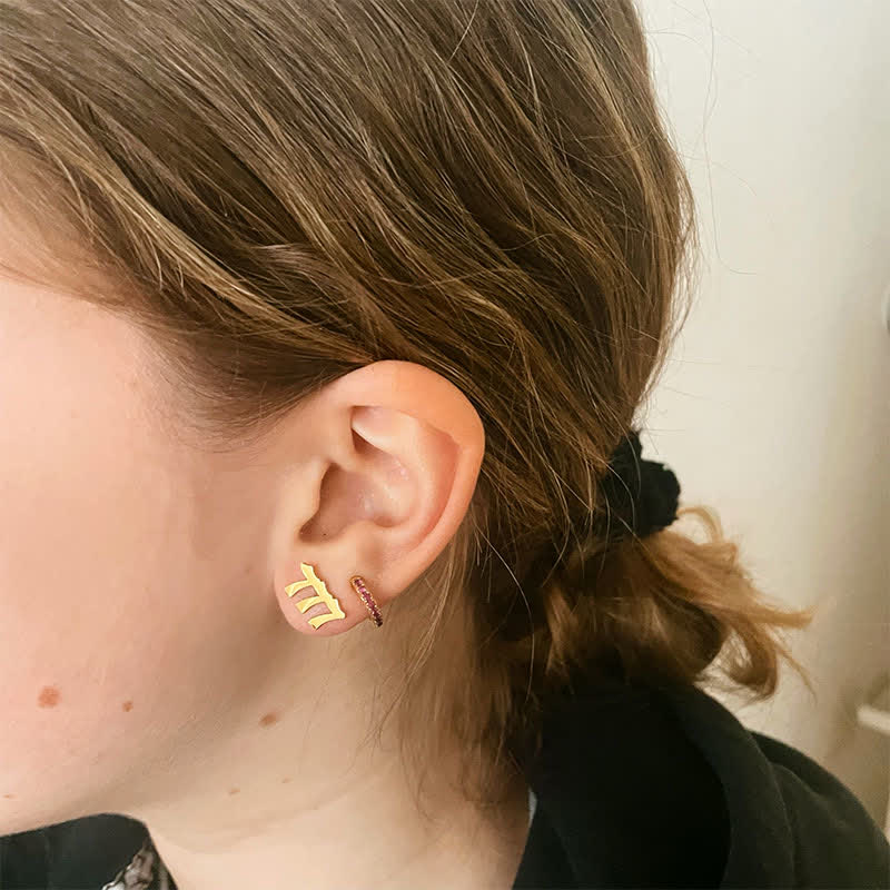 Angel Number Minimalist Earrings - image 7