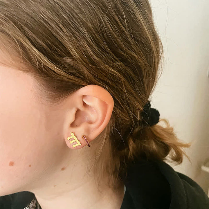 Angel Number Minimalist Earrings - image 7