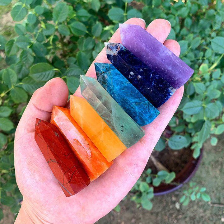 Chakra Crystal Wands Tower Crystal Set - #1 - image 0