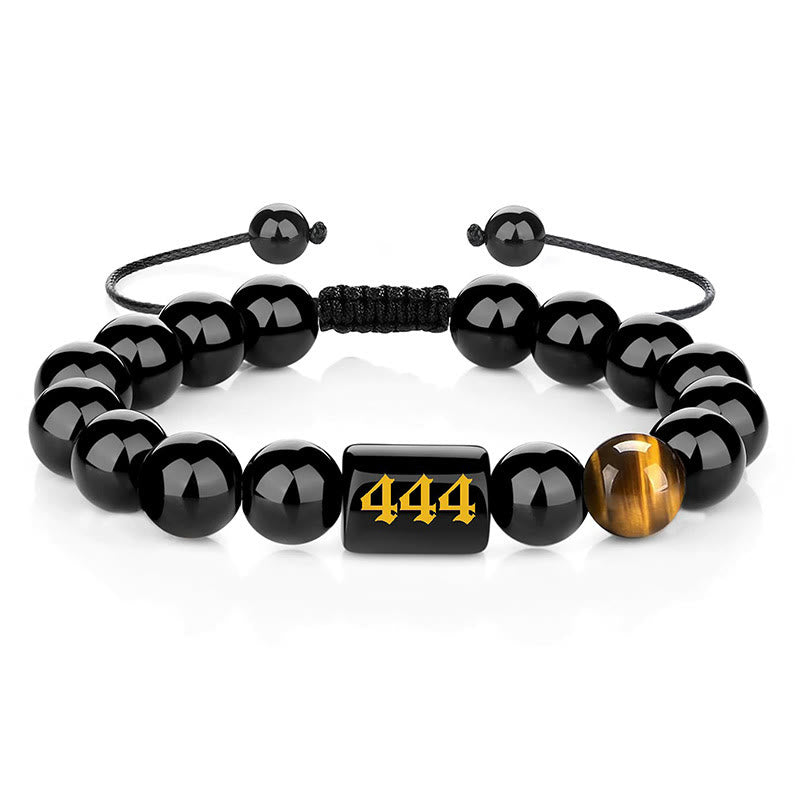 Olivenorma 10mm Obsidian Bead Fashion Number 000-999 Bracelet - 444 - image 5
