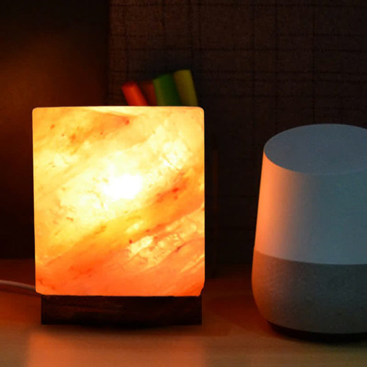 Olivenorma Square Shape Himalayan Pink Salt Lamp - image 1
