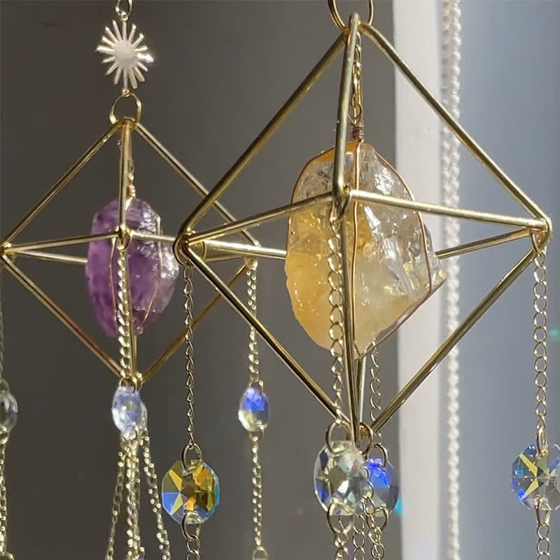 Olivenorma Rainbow Maker Crystal Suncatcher Gemstone Ornament - image 3