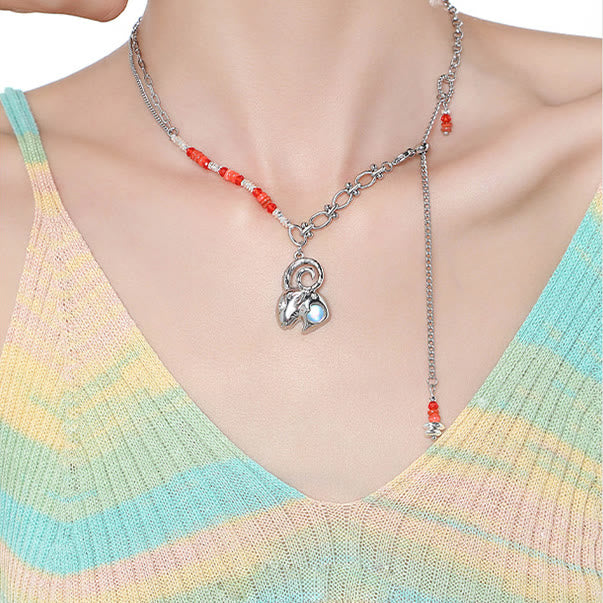 Olivenorma Moonstone Zodiac Pendant Alloy Necklace - image 16