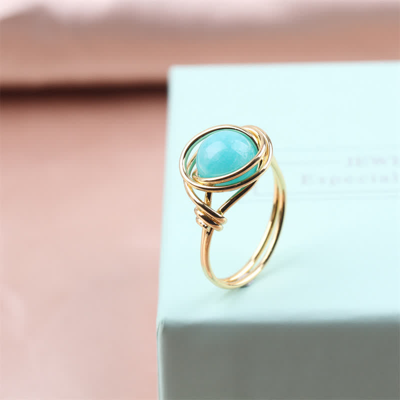 Wire Wrapped Healing Crystal Ring - image 7