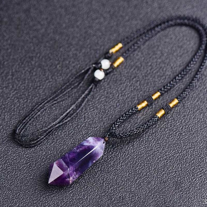 Olivenorma Natural Crystal Amethyst Healing Necklace - image 2